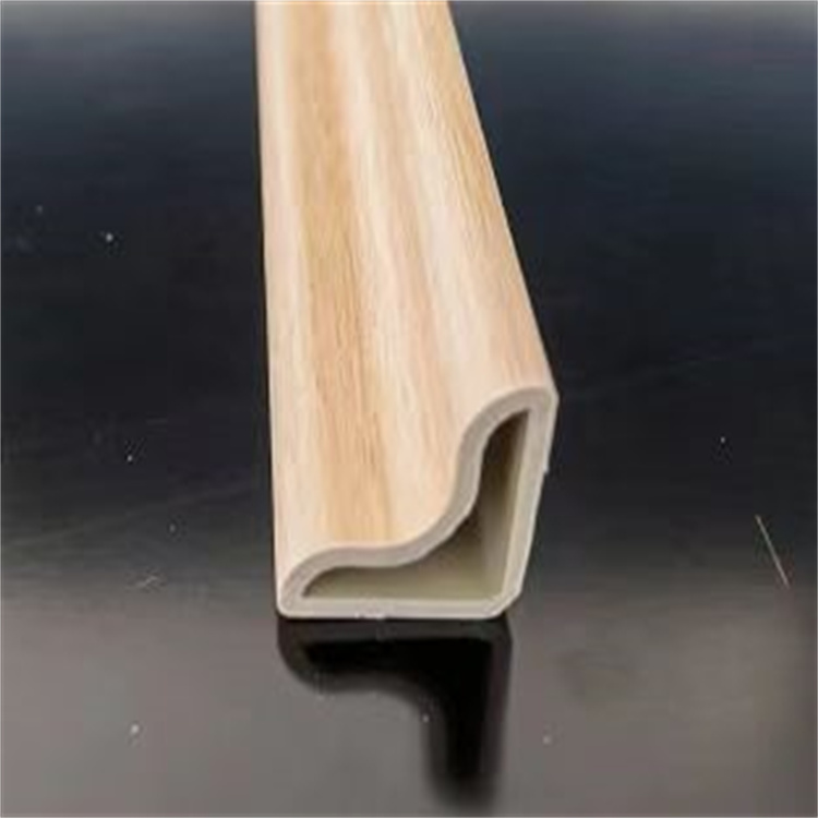 Waterproof SPC laminate flooring accessories plastic Flush Stair Nose trim wpc skirting board